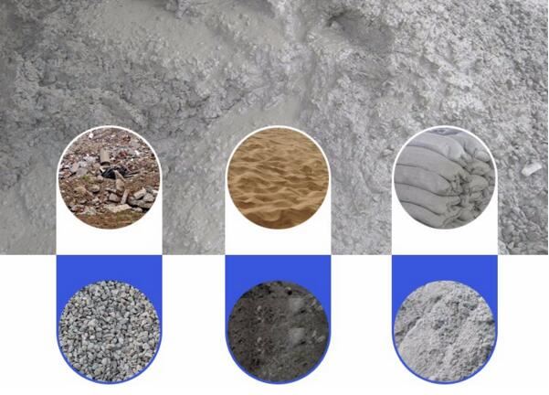Raw material for concrete blocks Raw material for concrete blocks